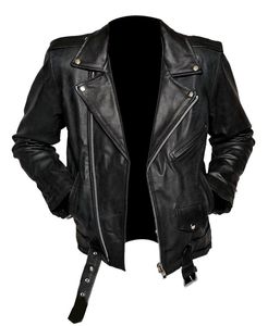 Veste en cuir de haute qualité pour hommes, très élégante et stylée - Product Image 5