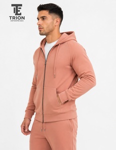 Custom Plain Autumn Zip up <b>Hoodie</b> Men's Wholesale Heavy Weight Premium <b>Waterproof</b> Men's Zipper <b>Hoodies</b> Low Price Thermal - Product Image 4