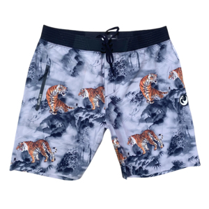Men's Summer Solid Satin Eco-Friendly Quick Dry Lightweight <b>Board</b> Shorts Swim Trunks - Product Image 2