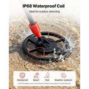 Rilevatore di Metalli Leggero con Display LCD da 6 Pollici, Impermeabile IP68, Bobina di Ricerca Regolabile da 22,8-33,8 Pollici, Alta Precisione, Modello Industriale - Product Image 6