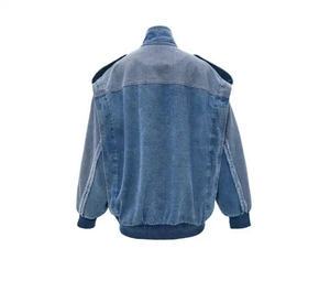 Chaqueta Corta de Mezclilla Casual para Mujer, Otoño/Invierno, 100% Algodón, Ecológica, de Secado Rápido, Personalizada - Product Image 5