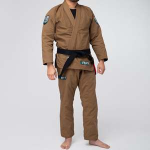 Kimono de Jiu-Jitsu Brésilien (BJJ) noir sur mesure, 100 % coton respirant et anti-rétrécissement, avec broderie de haute qualité, tissu durable 450g, pour adultes unisexes - Product Image 1