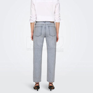 Jeans de Lona para Mujer, Corte Ajustado, Cintura Media, Cómodos, con Tela Transpirable y Costuras Resistentes, Ideales para Uso Diario Prolongado en Invierno - Product Image 4