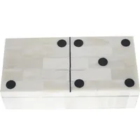Ensembles Domino d'approvisionnement d'usine boîte de rangement de couleur et de logo personnalisés Table Domino en plastique Durable de faible quantité minimale de commande parfaite fabriquée en Inde
