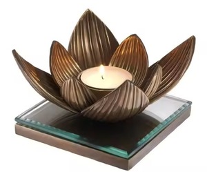 Elegant Metal Tealight Holder Traditional Design Diwali Decoration Candle <b>Stand</b> Home Decor - Product Image 4