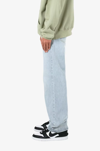 Large Quantity Cheap Straight Street <b>Jeans</b> Homme <b>Elastic</b> Waist Wide Leg Men Fashion Denim <b>Jeans</b> - Product Image 5