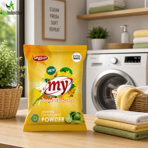Lemon Fragrance OEM <b>Laundry</b> <b>Detergent</b> Powder | High Foam Ultra White Clothes Cleaner | Strong Stain Remover Bulk Export Quality - Product Image 2