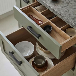 European Matte Black Zinc Alloy <b>Cabinet</b> Handles Rectangle Drawer Pulls for Kitchen Bedroom Bathroom Nightstands High Strength - Product Image 6