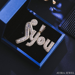 Colgante de Moissanita de Dos Tonos Chapado en Oro, Sin Níquel, Sin Plomo, Pieza Destacada para Amantes de la Moda, Estilo Hip Hop, Plata 925 Sólida - Product Image 5