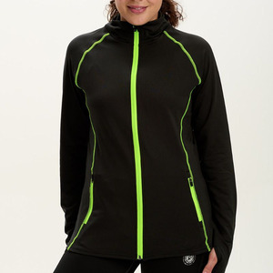 Women's Eco-Friendly Breathable <b>Lightweight</b> Sun Protective <b>Running</b> Rainwear <b>Jacket</b> with Stand Collar Zipper Closure Quick Dry - Product Image 5