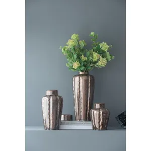 Modern Coastal Minimal Decorative Iron Flower <b>Vase</b> Eco-Friendly Clean Interior Design Bulk Export Manufacturer High End Designer - Product Image 1