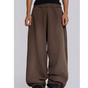Wholesale Custom High Quality New Design Men Casual Flat Knitted High Breathable Anti-Wrinkle Elastic Waist Baggy Heavyweight - Product Image 4
