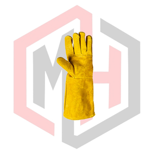 Quality Leather Welding Gloves Flexible Breathable Tear-Resistant Heat-Insulating Safety Gloves for Welders Customized Color - Product Image 2