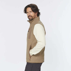 Gilet en toile polaire pour homme, personnalisé selon votre propre design, col montant, léger, veste d'hiver professionnelle, imperméable à l'avant - Product Image 2