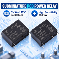 Relais de puissance PCB HF46F 5-HS1T 12-HS1T 5V 12V 5A 250VAC SPST normalement ouvert pour contrôle électrique d'appareils électroménagers – Vente en gros