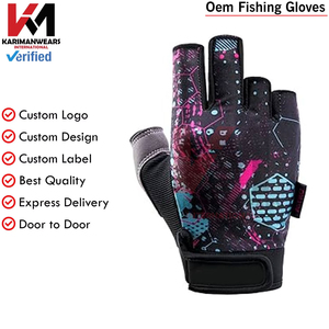 Gants de pêche sur mesure avec logo personnalisé, antidérapants, pour la pêche en plein air, pour les grossistes, les importateurs, la vente en gros - Product Image 3