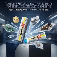 Cemedine High Performance Super X 8008 Perekat Elastis Satu Komponen Bebas Pelarut Pengerasan Kelembapan