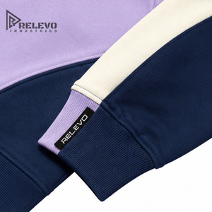 Sudadera con Capucha de Forro Polar Grueso Personalizada con Logotipo OEM, Sudadera Holgada de Color Combinado para Hombre, Estilo Urbano, Cualquier Logotipo/Diseño - Product Image 4
