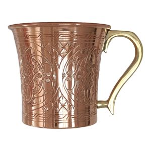 Gobelets à boire en cuivre réutilisables, écologiques, super lourds, pour boissons froides, cocktails, faits à la main, non doublés, non revêtus - Product Image 1