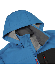 Wholesale Custom Logo Unisex Soft Shell <b>Jacket</b> Waterproof Windproof Fleece Lined Hooded Quick Dry Breathable <b>Reflective</b> <b>Jacket</b> - Product Image 4