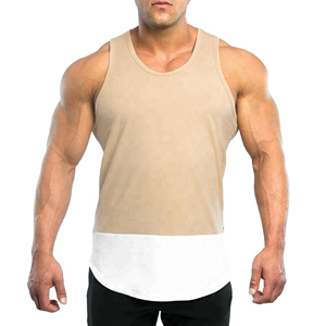 GAF Summer Sports Active <b>Vest</b> <b>Stringer</b> Sleeveless Polyester/Cotton Muscle Tank Top Plaid Pattern Eco-Friendly Quick Dry Men's - Product Image 6