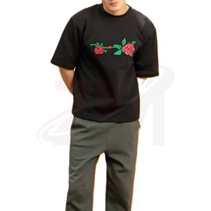 Camiseta Negra para Hombre con Logotipo Bordado, Personalizada OEM, Premium, 100% Algodón, Ecológica, de Secado Rápido, Transpirable, Estilo Casual Urbano - Product Image 4