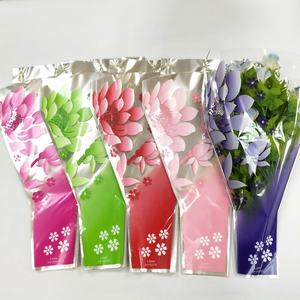 Fundas de Plástico Transparente para Flores, Impresión Personalizada, Biodegradables, Reciclables, Bolsas de Embalaje de Plástico, Corte de Fábrica, Rosa, San Valentín - Product Image 1