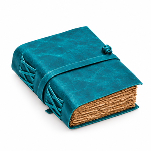 NEW ERA Blank Spell Book Shadows <b>Diary</b> <b>Lock</b> Clasp Thread Sewing Bound Vintage Handmade Leather Paper Hardcover 100 Sheets UV - Product Image 2