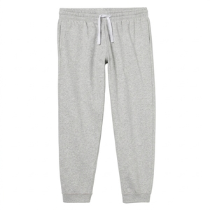 <b>Mens</b> Casual Elastic Waist Drawstring Cuffed Sweatpants <b>Jogger</b> <b>Pants</b> in Gray Beige - Product Image 1