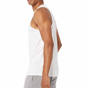 Factory Rate Custom Logo Casual Knitted Muscle Fit Plain Tank <b>Tops</b> Sleeveless Quick Dry Breathable Polyester/Cotton Tank <b>Top</b> - Product Image 5