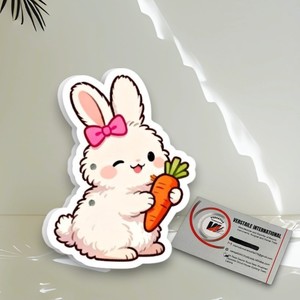 Plaque magnétique en acrylique tendance pour extensions de cils, motif papillon, lapin, carotte, cœur, diamant, fleur - Product Image 1