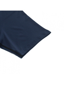 T-shirt de compression bleu foncé pour homme, manches courtes, coupe ajustée, avec motif, séchage rapide, sportif, haut de sport pour la salle de gym, col rond, imprimé - Product Image 2