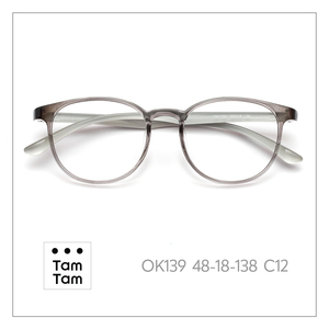 แว่นตา Tam Tam Round Full-Rim OK139 48-18-138 C6 Unisex น้ำหนักเบาป้องกันรังสียูวี - Product Image 3