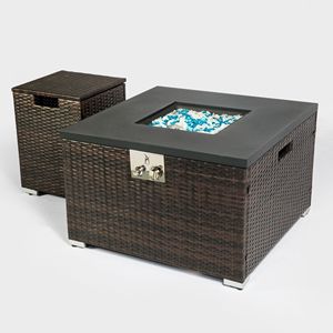 Copertura per bombola del gas in vimini di rattan per esterni, copertura per serbatoio del propano e bombola del gas - Product Image 1