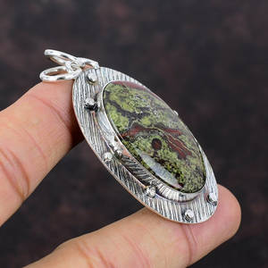 Colgante de Plata de Ley 925, joyería de diseñador hecha a mano, colgante de piedras preciosas de alta calidad, Regalo para mamá, joyería de piedra natal - Product Image 2