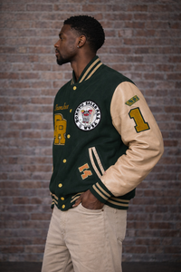 Plain Baseball breathable Sports High Quality Custom leather sleeve wool Solid Pattern Blank <b>Bomber</b> Fall <b>Varsity</b> <b>Jackets</b> For <b>Men</b> - Product Image 5