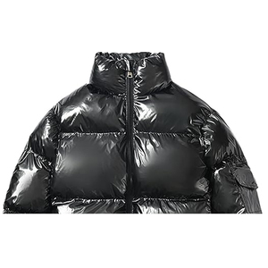 Chaqueta Acolchada Personalizada para Hombre, Abrigo Acolchado de Invierno con Logotipo Bordado en la Parte Delantera, con Capucha - Product Image 1