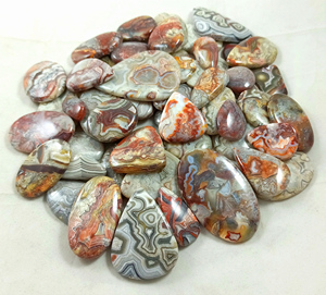 Natural Crazy Lace Agate Handmade Multi-Color Loose Pendant Customizable for Jewelry Making Bulk Lot Wholesale - Product Image 3
