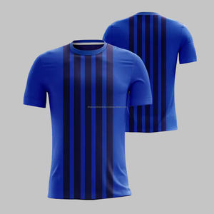 T-shirt décontracté OEM T-shirt en polyester doux Impression personnalisée Sublimation Logo T-shirt unisexe uni pour hommes - Product Image 1