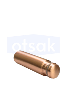 Botella de cobre premium OTSAK, moderna y lujosa, con tapa de cobre mate, portátil, para oficina, exteriores, hogar, camping, 34 oz, 1000 ml - Product Image 4