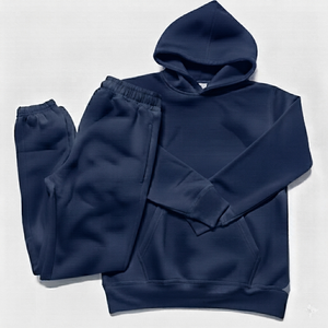 Custom Heavyweight Plain Hoodie and Joggers Set <b>Mens</b> Streetwear Casual <b>Pullover</b> Sweatpants Gym Fitness Tracksuit - Product Image 4