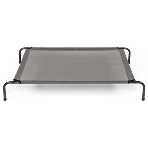 Cuccia per Cani XL in Finta Pelliccia, Grigia, 109 cm (L) x 66 cm (P) x 20 cm (A), Lavabile e Rimovibile, con Motivo a Tinta Unita, per Uso Interno - Product Image 1