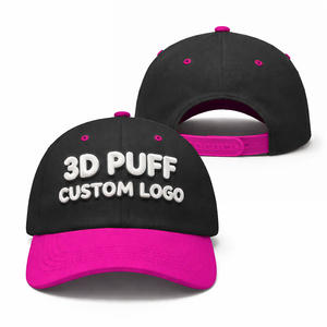 Wholesale Custom Caps Quick Dry Breathable <b>Material</b> Adjustable Casual Outdoor Baseball Caps 3D Puff Printing - Product Image 3