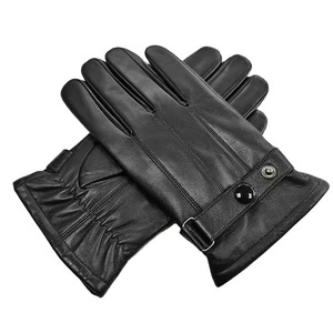 ASTURBAN WEAR Men's High Quality Leather <b>Touchscreen</b> <b>Gloves</b> Breathable Eco-Friendly Wrist-length for Casual Winter Wear-Factory - Product Image 5