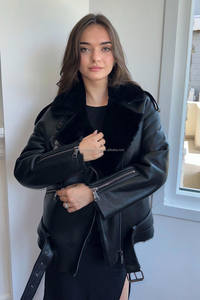 Boomletcorp Chaqueta de Cuero A LA Moda para Mujer, Chaqueta de Cuero a Prueba de Agua con Logotipo Personalizado, Calidad Superior, Nuevo Estilo - Product Image 4