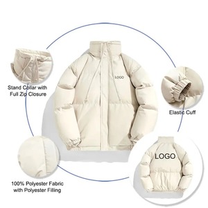 <b>Men's</b> Puffer <b>Jacket</b> Winter <b>Pullover</b> <b>Jacket</b> With Print Pattern Unisex - Product Image 2