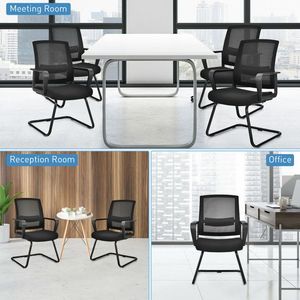 Set di 2 Sedie da Conferenza con Caratteristiche di Comfort Inclusa Supporto Lombare - Product Image 6