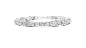 UNIQUE 2 IN 1 LAB GROWN DIAMOND TENNIS BRACELET IN 18KT WHITE GOLD <b>FOR</b> DAILY/OFFICE WEAR WEDDING ENGAGEMENT <b>GIFTING</b> <b>FOR</b> WOMEN - Product Image 4