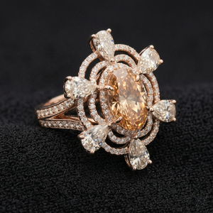 Anillo de Diamantes de Oro, Joyería Elegante y con Estilo para Bodas, Compromisos, Fiestas y Uso Diario - Product Image 3