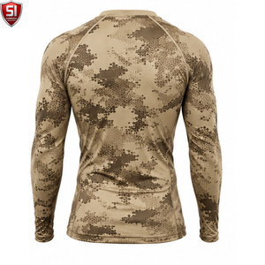 Unisex <b>Long</b> <b>Sleeve</b> Rash Guard <b>Compression</b> <b>Shirt</b> Printed Quick Dry Spandex/Polyester Sports Bodysuit Lightweight Activewear - Product Image 2